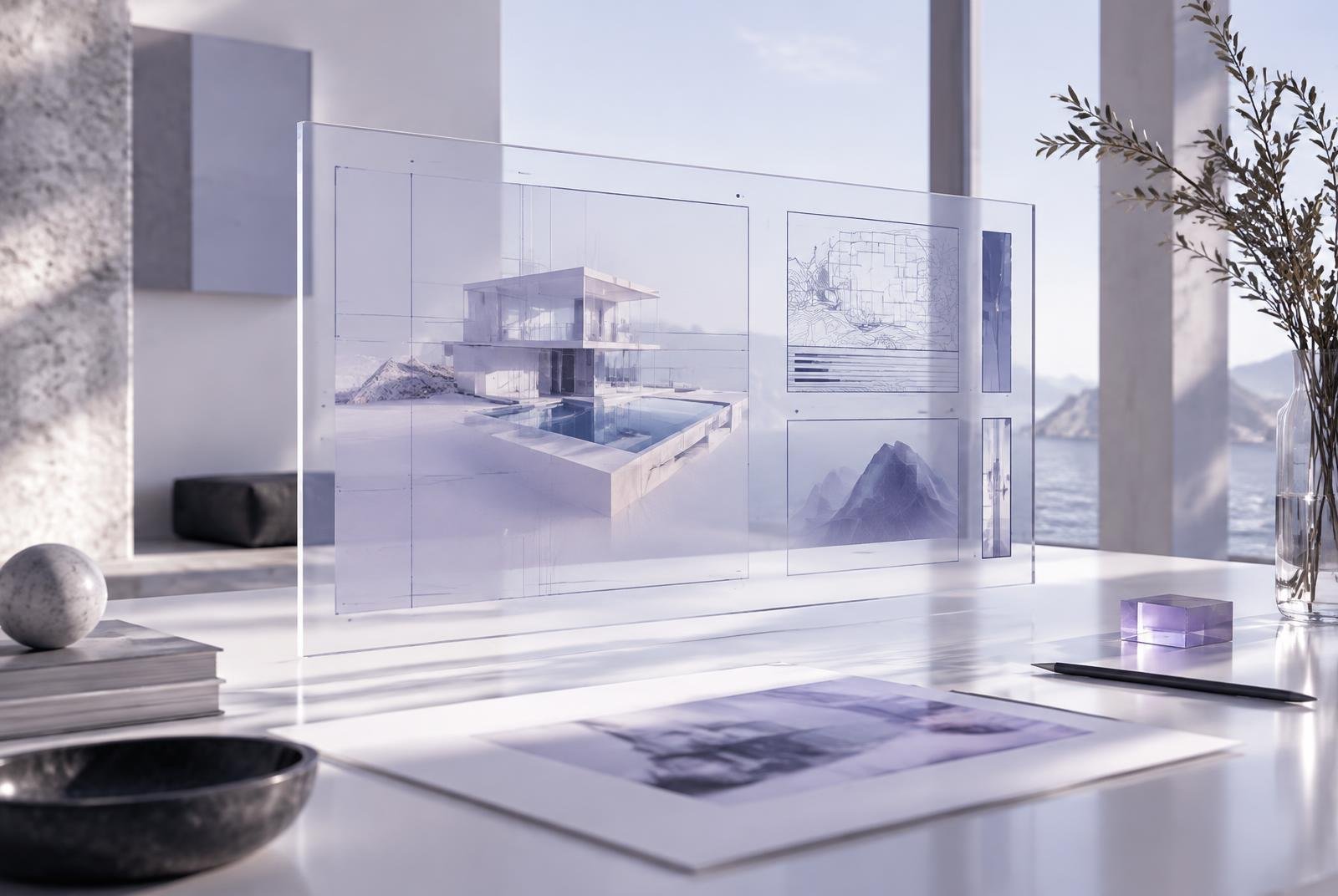 Digital systems detail in a bright studio